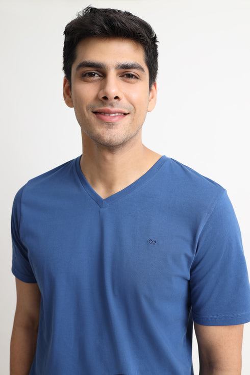 The Blue V Neck T-Shirt